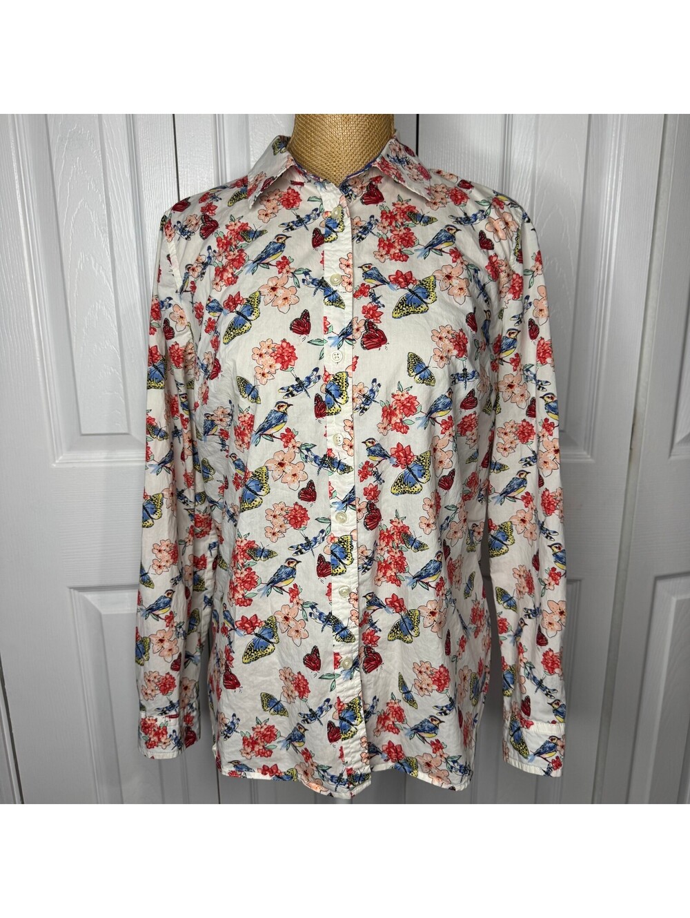 Talbots Women's Button Up Long Sleeve Shirt